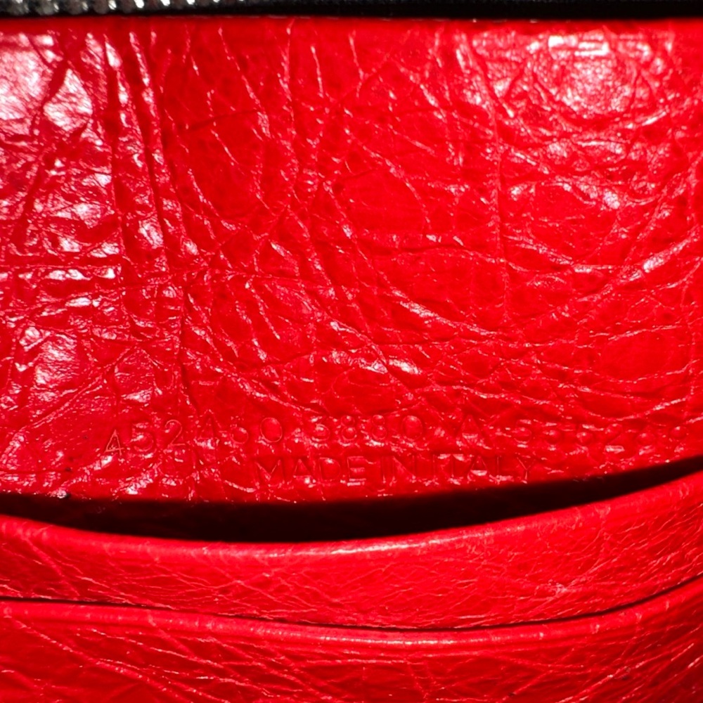 Balenciaga Green and Red Striped Bazaar Crossbody Bag - Picture 4 of 5